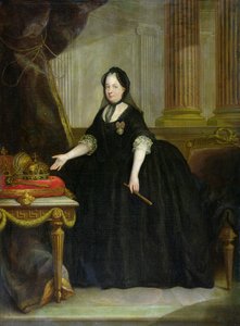 Maria Theresia (1717-80) Keizerin van Oostenrijk door Anton von (attr. to) Maron