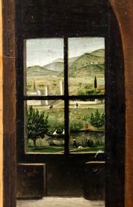 Hiëronymus in zijn studeerkamer, detail, ca.1475 (olieverf op paneel)