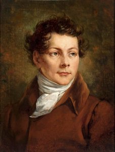 Portret van Karol Brodowski, broer van de kunstenaar door Antoni Brodowski
