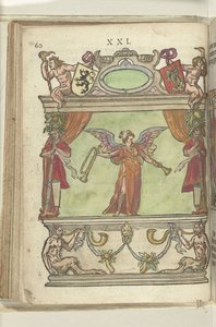 Toneel met de personificatie van Faam, 1578 door Antoni van Leest