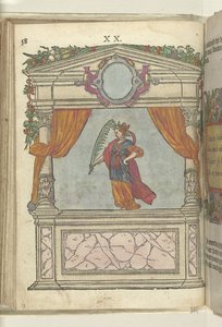 Toneel met de personificatie van Overwinning (Palmaris), 1578
