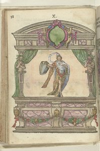 Toneel met personificatie van de Voorzichtigheid (Prudentia), 1578 door Antoni van Leest