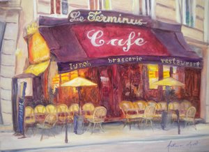 Café le Terminus door Antonia Myatt