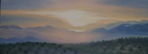 Zonsopgang boven Sierra Nevada, 2014