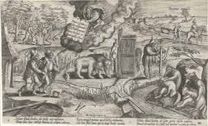 De blinde herders door Antonie Wierix (II)