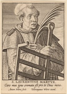 S. Laurentius Martelaar door Antonie Wierix