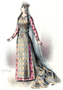 Massenet - Esclarmonde - Sibyl Sanderson, rol van Esclarmonde, akte 1, scène 2 - Antonin-Marie Chatinière, 1889