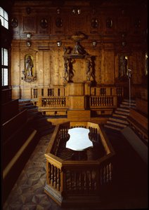 Zicht op het anatomisch theater