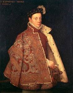 Portret van Don Carlos, Prins van Asturië door Antonio (studio of) (attr. to) Moro