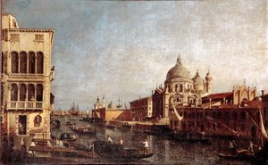 Uitzicht op de Kerk van Salute in Venetië