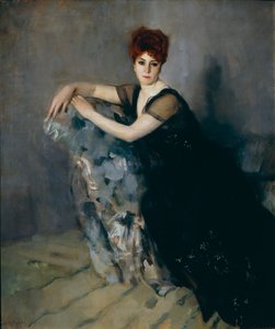 Dame in het zwart