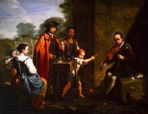 Een paar genrescènes door Antonio Amorosi