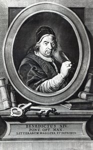Paus Benedictus XIV door Antonio Baratti