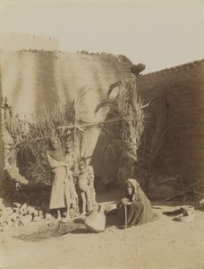 Berberfamilie, Egypte door Antonio Beato