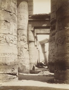 Interieur van de Hypostyle Zaal, Karnak