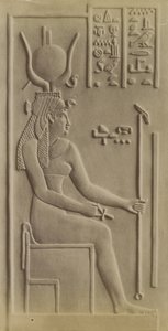 Isis, Tempel in Dendera door Antonio Beato