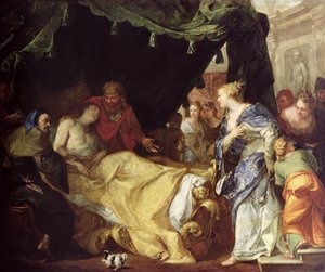 Antiochus en Stratonice (De stervende prins) door Antonio Bellucci