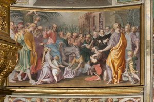 Antonio Campi, Intocht van Jezus in Jeruzalem 1582-84 door Antonio Campi