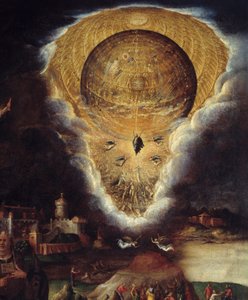 Scènes van passie: hemelvaart (detail) door Antonio Campi