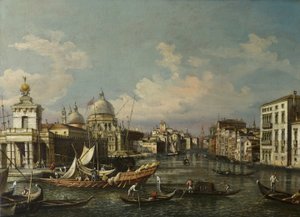 De monding van het Grand Canal door Giovanni Antonio Canal