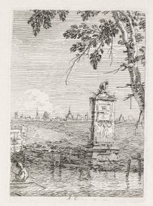 Gezichten: Het kleine monument onder een boom