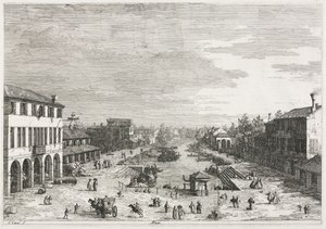 Gezichten: Gezichten van Mestre, een stad in de provincie Venetië door Antonio Canaletto
