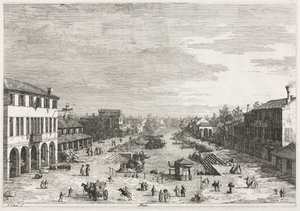 Gezichten: Gezichten van Mestre, een stad in de provincie Venetië, 1735-1746 door Giovanni Antonio Canal