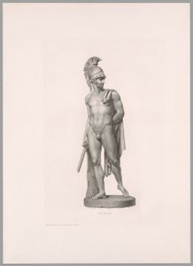 Ettore, vooraanzicht, uit Oeuvre de Canova door Antonio Canova