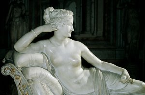 Paolina Borghese als Venus Victrix door Antonio Canova