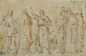 Socrates drinkt de beker met gif, c.1787