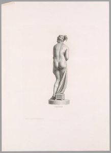 Venus, achteraanzicht, uit Oeuvre de Canova door Antonio Canova
