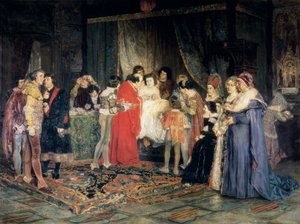 Dood van Ferdinand I door Antonio Casanova y Estorach