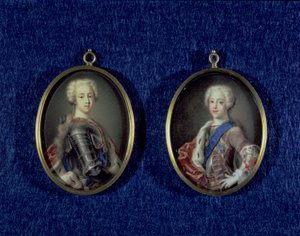 Prins Henry Benedict Stuart (1725-1807) en Prins Charles Edward Stuart (1720-88), ca. 1734