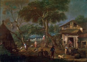 Italiaans Landschap, ca. 1750-1795
