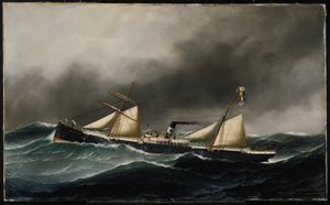S.S. Brooklyn City, 1886 door Antonio Jacobsen