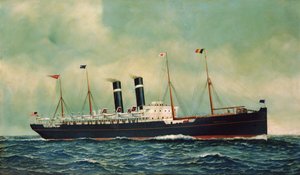 Steamer Kroonland door Antonio Jacobsen