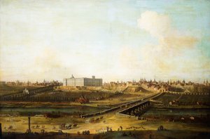 Madrid en het Palacio Real vanaf de westelijke oever van de Manzanares, 1752-53