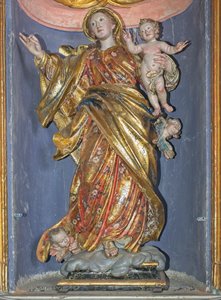 Madonna van de Rozenkrans door Antonio Maria Maragliano