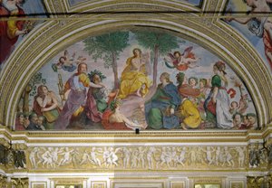 De Spiegelzaal, Apollo en de Muzen door Antonio Maria Viani