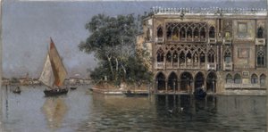Uitzicht op Venetië door Antonio Maria de Reyna Manescau