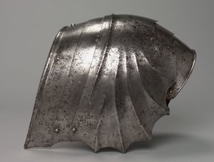 Gotische waaiervormige schouderplaat, ca. 1485-1500