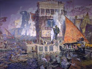 De kolos van Rhodos door Antonio Munoz Degrain