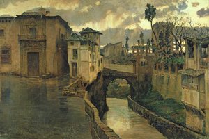 Straatscène in Granada