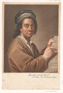 Portret van kunstenaar Michelangelo Ricciolini