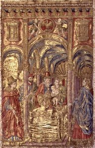 De besnijdenis, wandtapijt met scènes uit het leven van St. Johannes de Doper