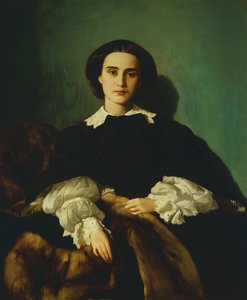Portret van de edelvrouw Morrocchi door Antonio Puccinelli