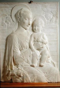 Madonna en kind door Antonio Rossellino