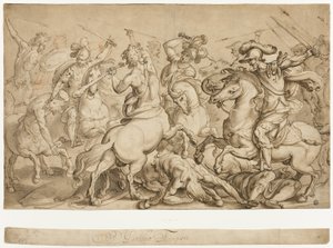 Slag van de Lapithen en Centauren door Antonio Tempesta