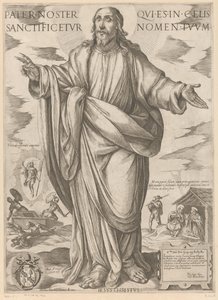 Christus Christus, Maria en de apostelen (serietitel) door Antonio Tempesta