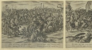 De dood van Camillus in de strijd tussen Grieken en Romeinen